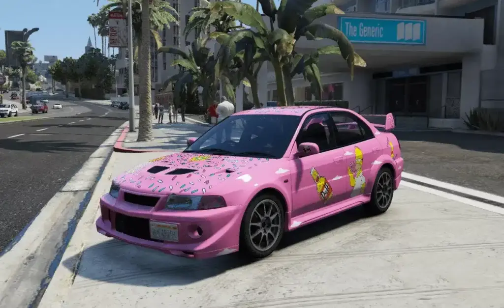 Mitsubishi Lancer Evo VI Simpsons