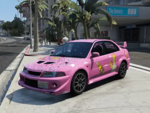 Mitsubishi Lancer Evo VI Simpsons