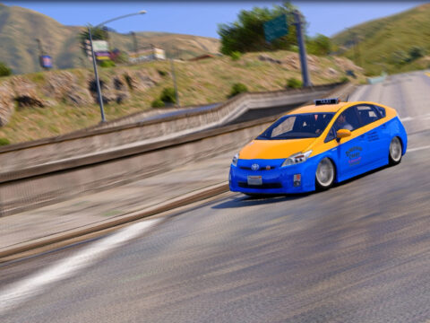 Toyota Prius Taxi [Add-On / Replace | Wipers | Template] V1.0