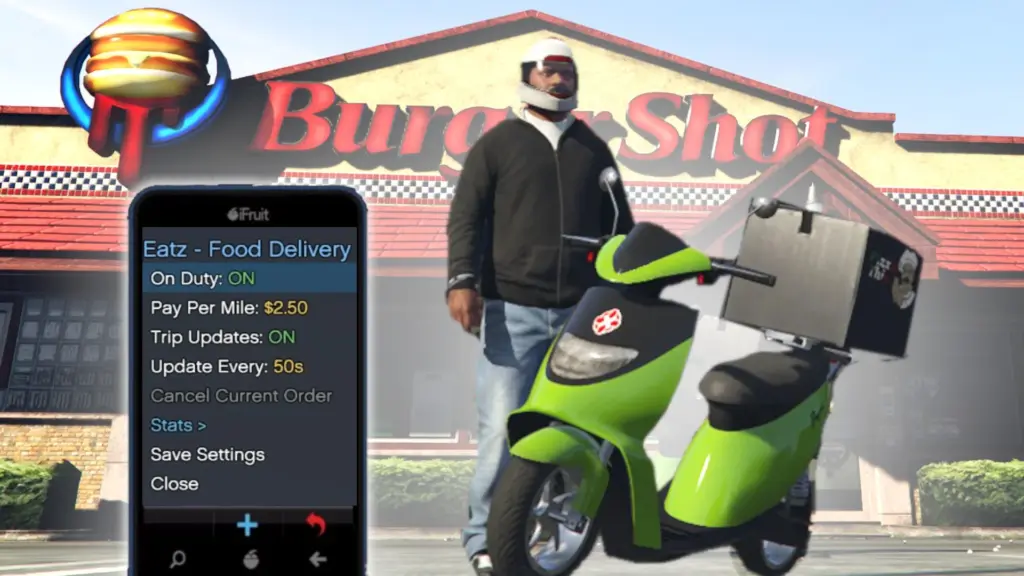 Uber Eats Driver Mod (Eatz Food Delivery) V1.0