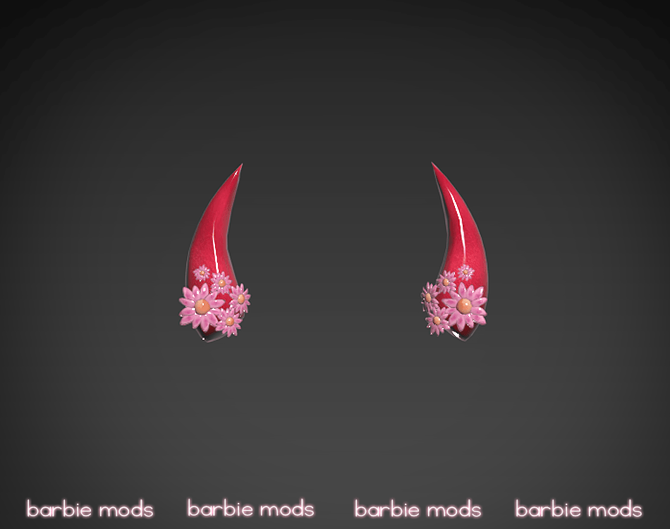 Horns with flowers for MP Female