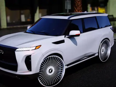 2025 Infiniti QX80 On 30 Forgiatos With Animated Sunroof