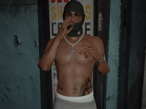 Crossed gang Tattoos for MP Male 0.1
