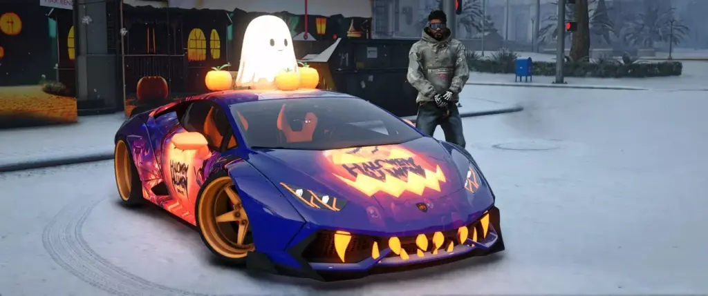 Custom Lamborghini Huracan Twin Turbo Widebody Halloween