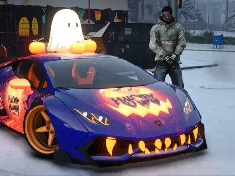 Custom Lamborghini Huracan Twin Turbo Widebody Halloween