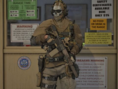 Desert Ghost Simon Riley [Add-On Ped]