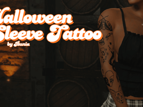 Halloween Sleeve Tattoo
