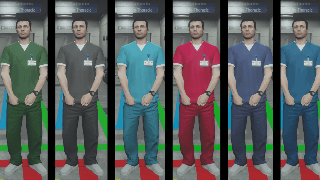 Hospital Scrubs for MP Male