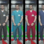 Hospital Scrubs for MP Male