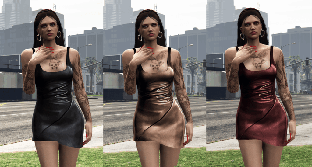 Leather Mini Dress - MP Female 1.0