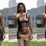 Leather Mini Dress - MP Female V1.0 Leather Mini Dress - MP Female 1.0