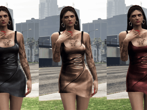 Leather Mini Dress - MP Female 1.0