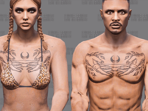 Moon Hands // Tattoo Torso // MP Male and Female
