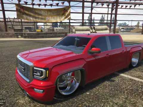 Slammed 4 Door GMC Sierra