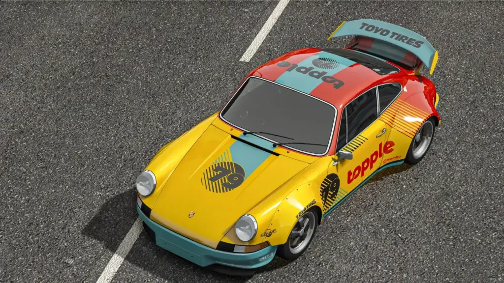 1973 Porsche 911 Carrera RS 79 topple