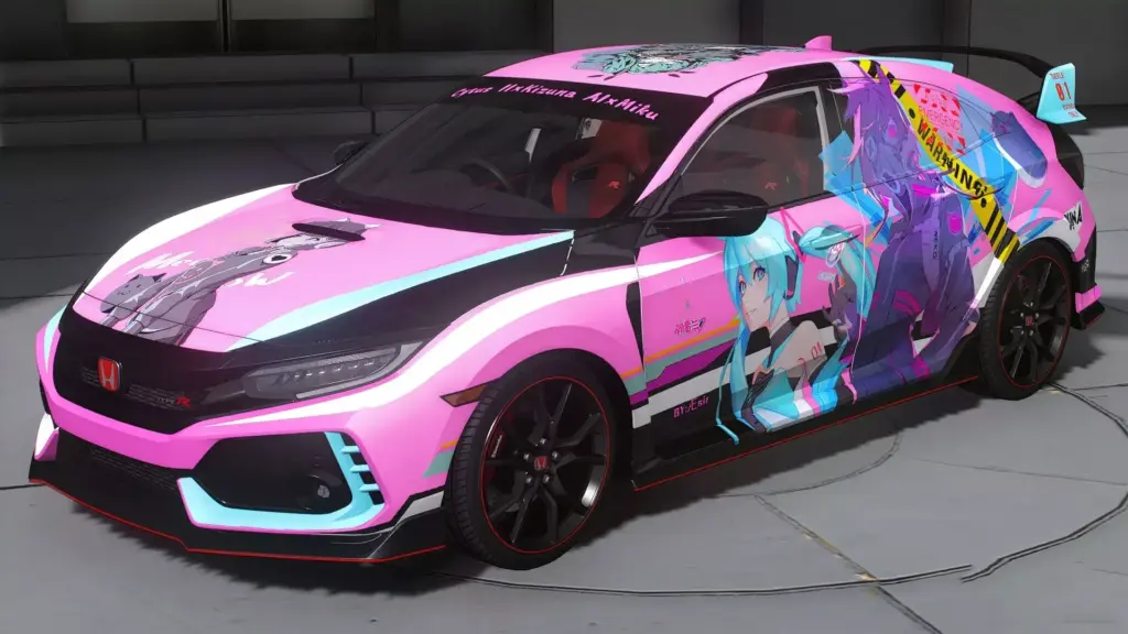 2018 Honda Civic Type-R (FK8) Neko x Miku x Kizuna AI