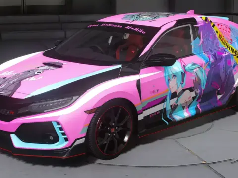 2018 Honda Civic Type-R (FK8) Neko x Miku x Kizuna AI