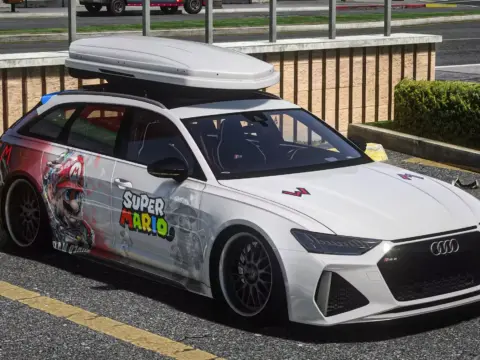 2020 Audi RS6 C8 Avant Super Mario