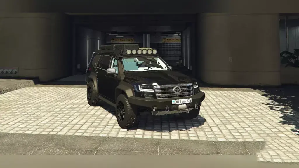 2023 Toyota Land Cruiser VX-R OffRoad - Kazakhstan License Plate