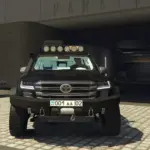2023 Toyota Land Cruiser VX-R OffRoad - Kazakhstan License Plate2