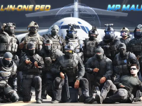 All-in-One MWII Modular Shadow Company Pack [Add-On Ped & MP Male] V1.0