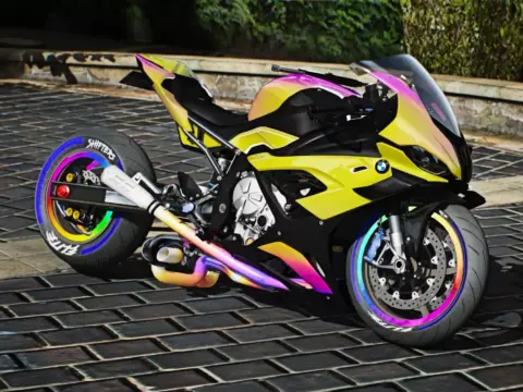BMW M1000RR Twin Turbo Drag Rainbow Custom