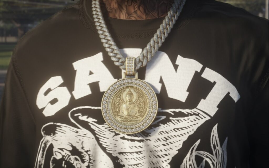Buddha Diamond Necklace