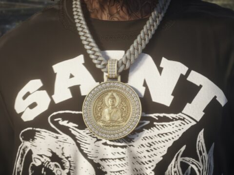 Buddha Diamond Necklace