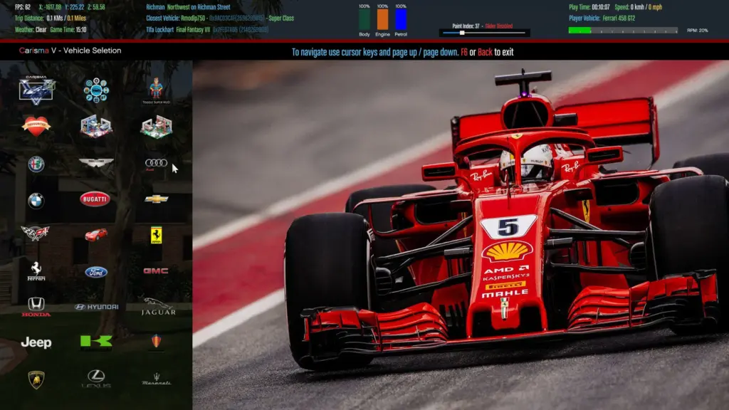 Carisma V Next Gen Vehicle Management