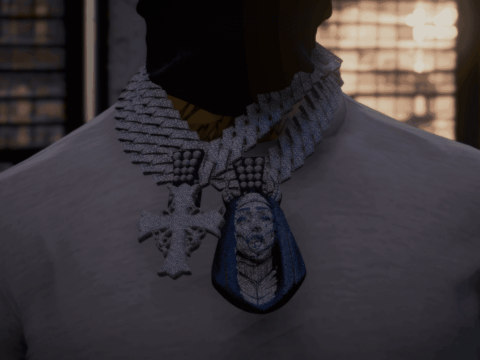 Chrome Hearts Nun Chain MP MALE 1.0