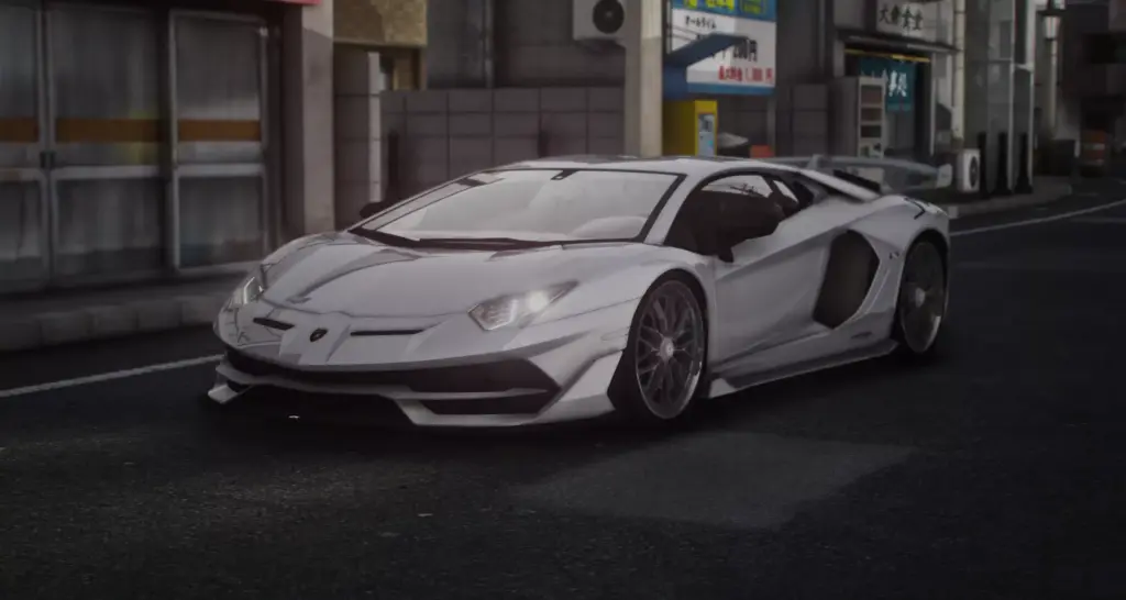 Custom White Carbon Lamborghini Aventador SVJ