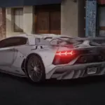 Custom White Carbon Lamborghini Aventador SVJ2