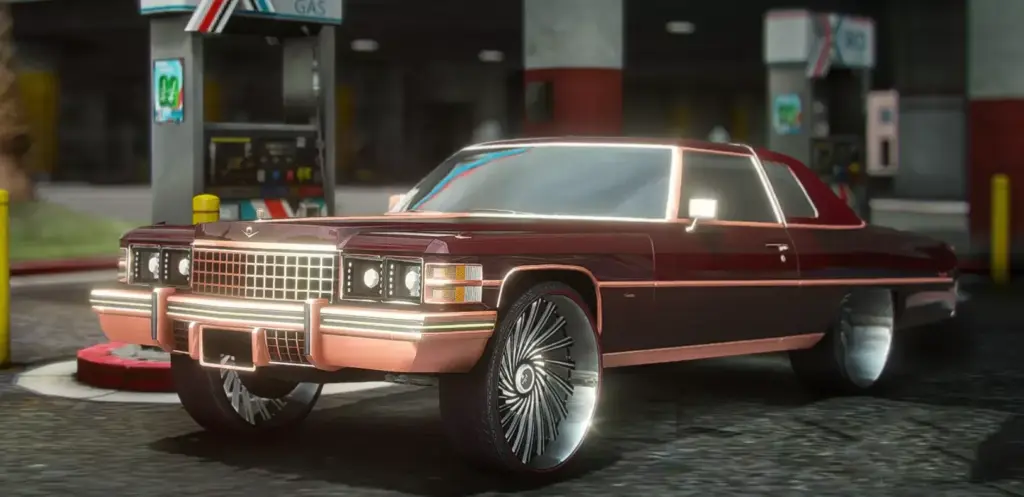 Donk style Cadillac Deville