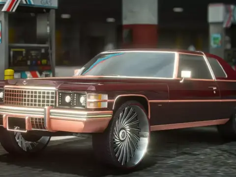 Donk style Cadillac Deville