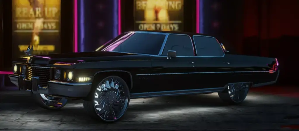 Donk style Cadillac Fleetwood