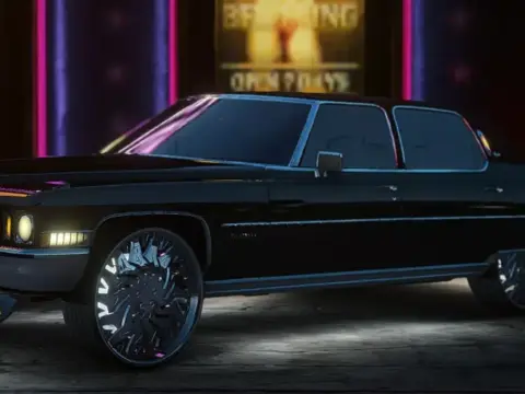 Donk style Cadillac Fleetwood