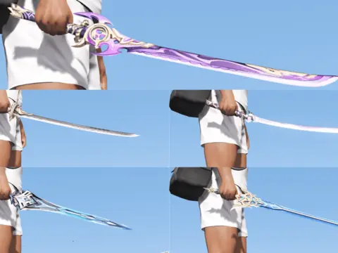Genshin Impact Weapon Pack [Add-On | FiveM | Replace]