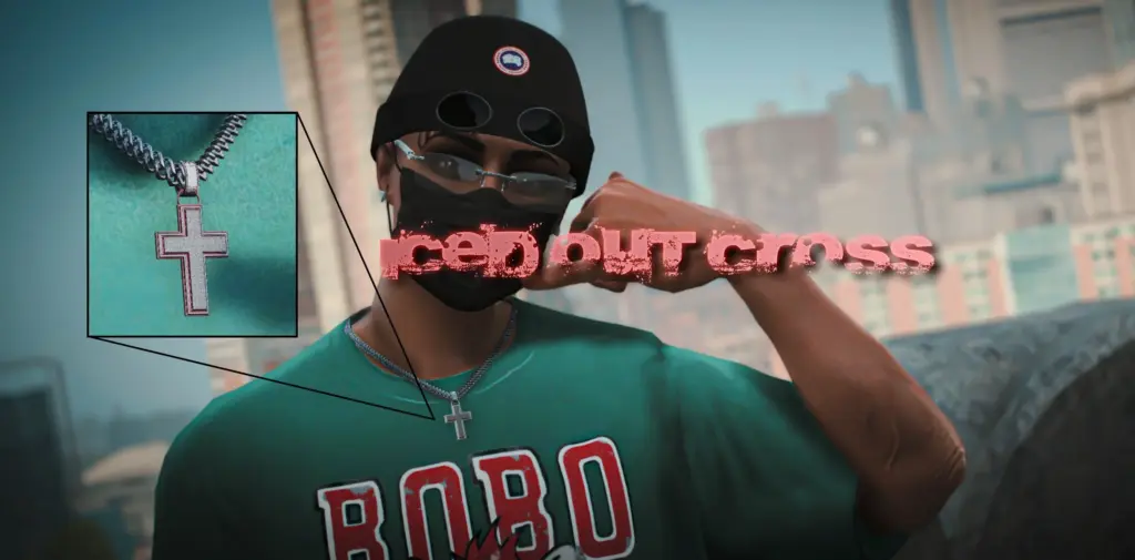 Iced Out Cross Cuban for MP Male 1.0