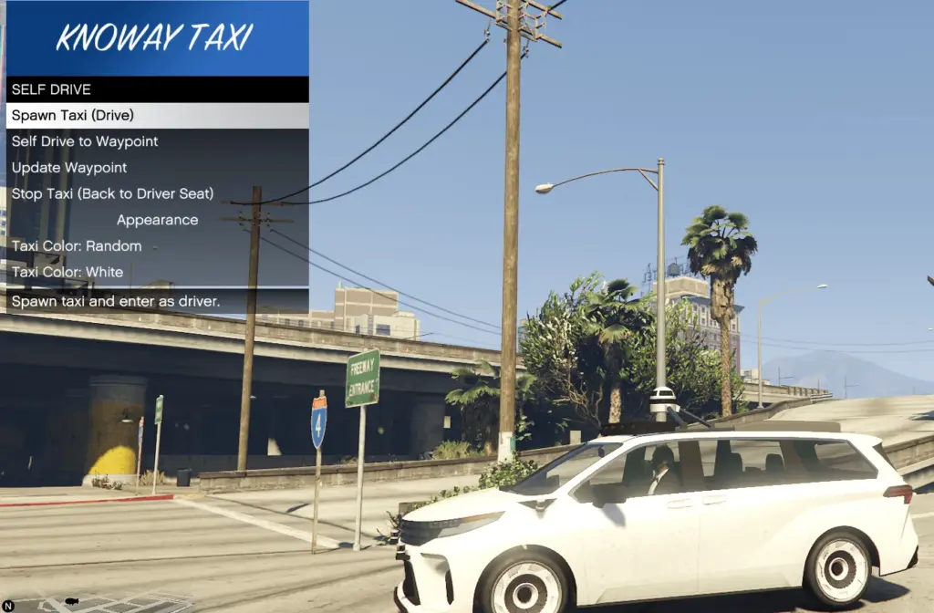 KnoWay Taxis Drivable and self Drive SP Enhanced