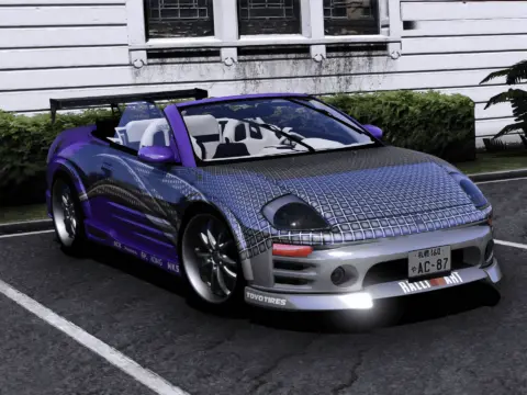 Roman's Mitsubishi Eclipse Spyder GTS 2003 From Fast & Furious 2 [Add-On | Extras | VehFuncs V] V1.0