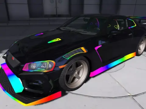 Nissan Skyline R36 Rainbow Light Edition