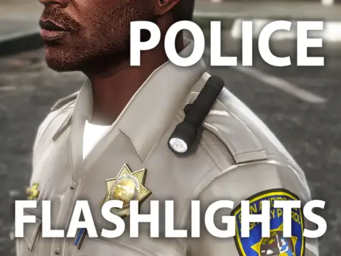 Police Shoulder Flashlights