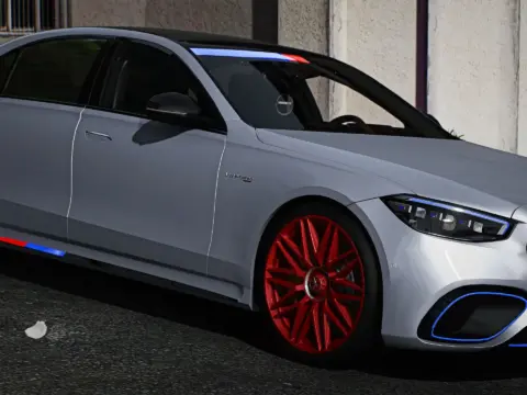 2023 Mercedes S63 AMG E Performance Police Modern Lights