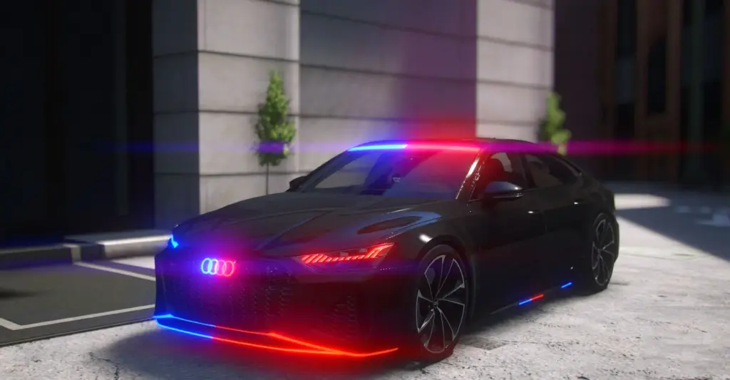 Audi RS7 C8 Polis Modern Lignts