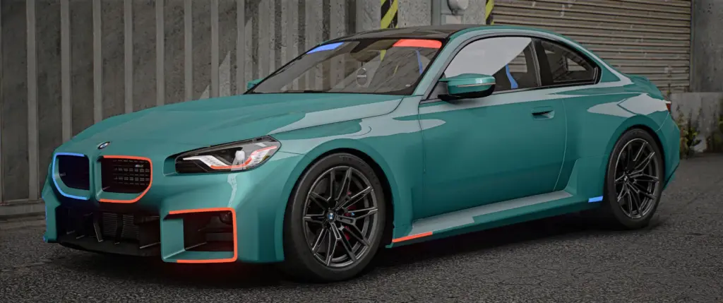 BMW M2 G87 Police Modern Lights