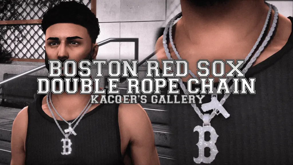 Boston Red Sox Double Rope Chain for MP Male 1.0