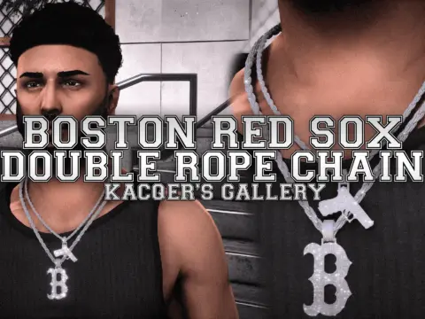 Boston Red Sox Double Rope Chain for MP Male 1.0