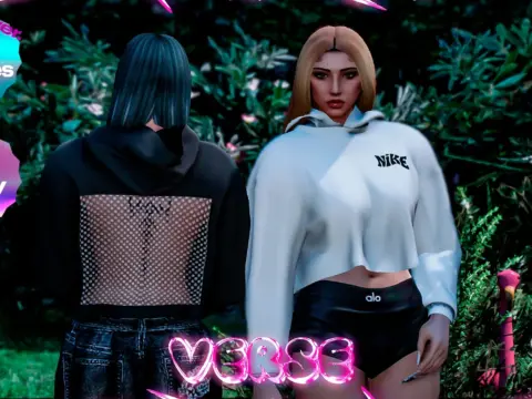 Crop hoodie for MP Female 1.0