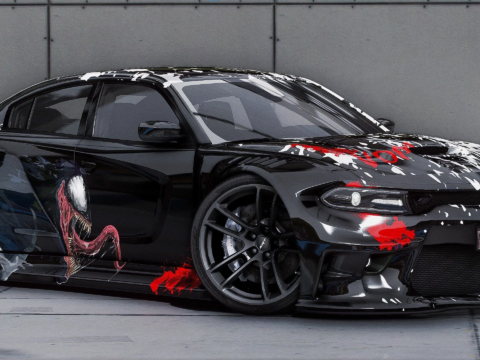 Dodge Charger Venom Wrap Custom Widebody
