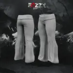 Foldover waist flare pants MP Female